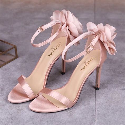 chanel pink heels